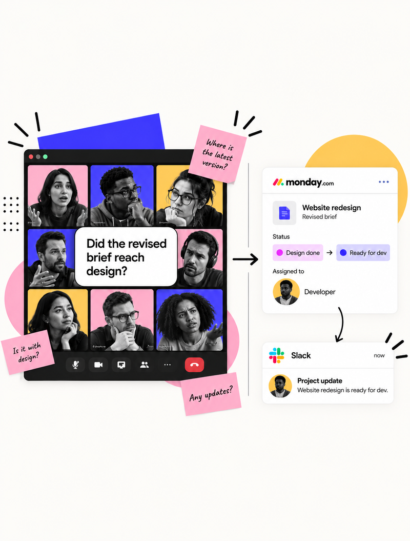 Why status meetings keep multiplying, and hidden handovers behind them